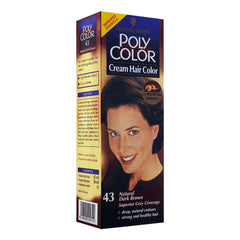 Poly Hair Color 43 Natural Dark Brown