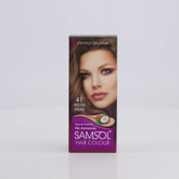 Samsol Hair Colour 41 Medium Brown Non Metallic Dye