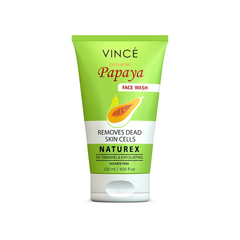 Vince Exfoliating Papaya Face Wash 120ml | Glowing Skin Cleanser
