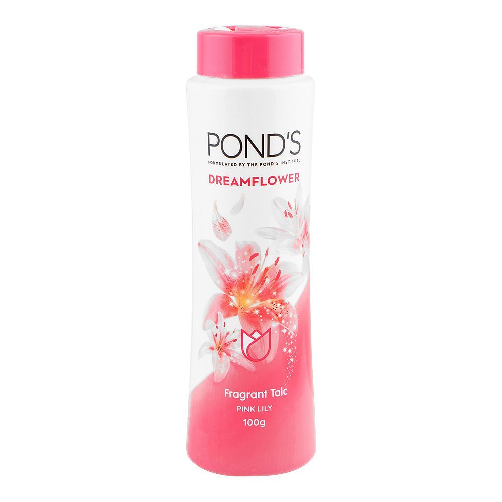 Pond's Dream Flower Pink Lily Perfumed Talcum Powder 100g – Soft & Refreshing