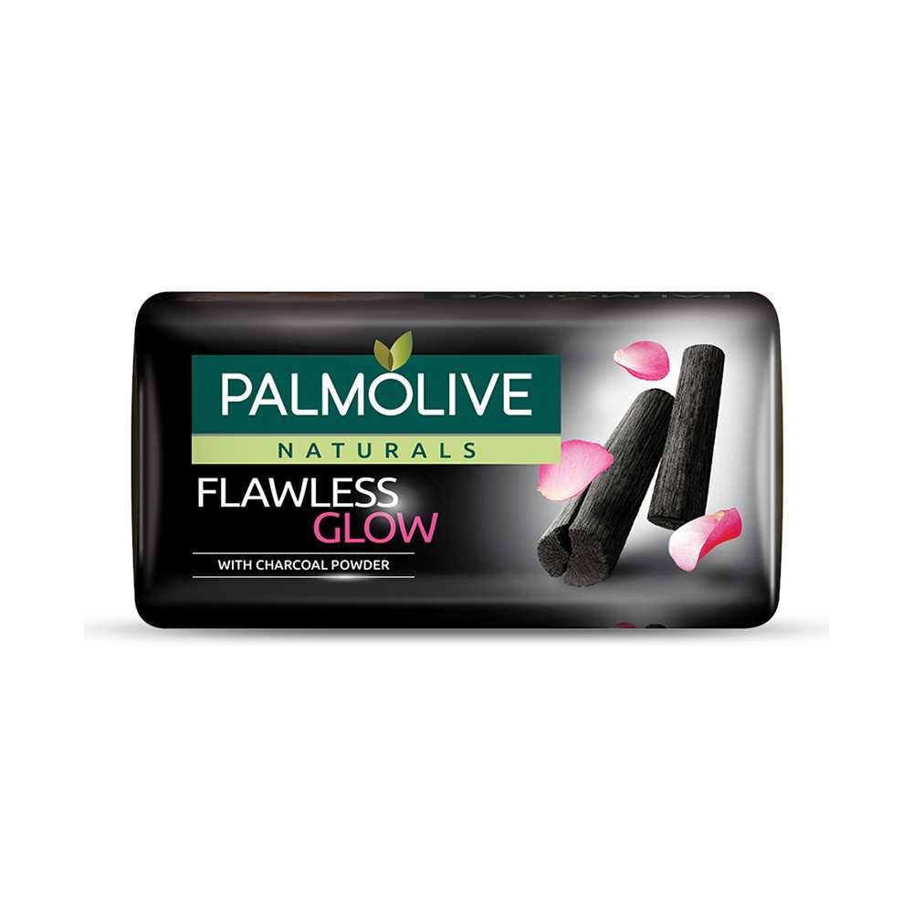 Palmolive Flawless Glow Soap – Charcoal Powder for Clear, Radiant Skin 145G