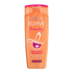 L’Oreal Paris Elvive Dream Long Restoring Shampoo | Castor Oil & Vitamins | Repair for Weakened, Damaged Hair