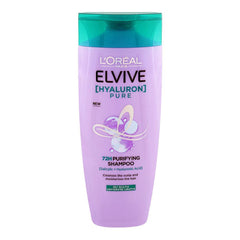L’Oreal Paris Elvive Hyaluron Pure 72H Purifying Shampoo | Salicylic + Hyaluronic Acid for Oily Roots & Hydrated Lengths