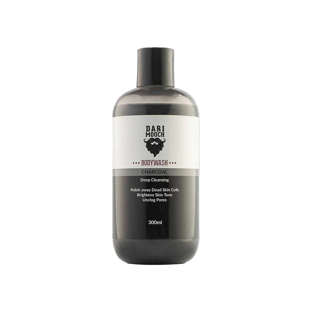 Dari Mooch Charcoal Body Wash | Deep Cleanse, Brighten & Refresh Skin – 300ml