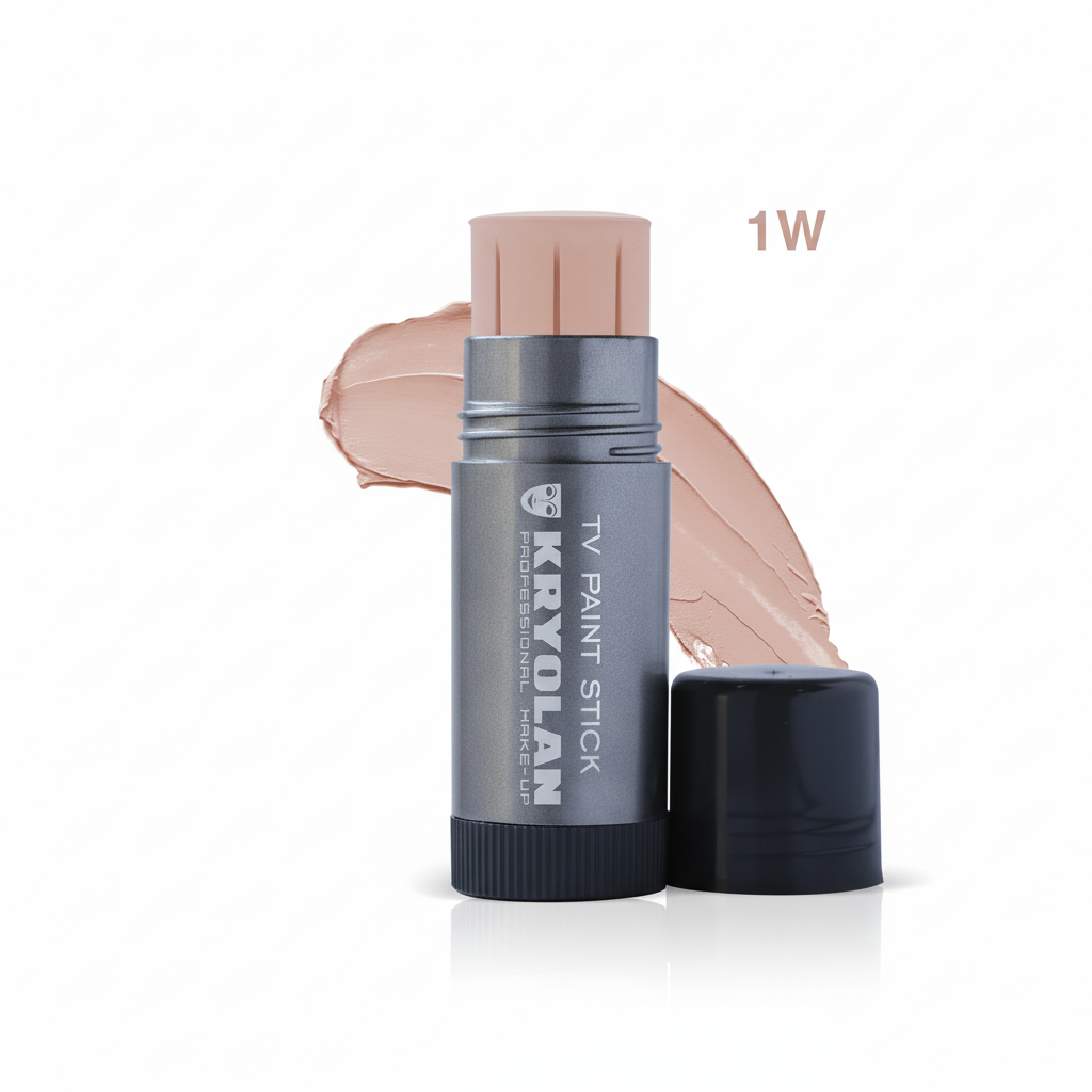 Kryolan TV Paint Stick 1W | Professional Full-Coverage HD Foundation