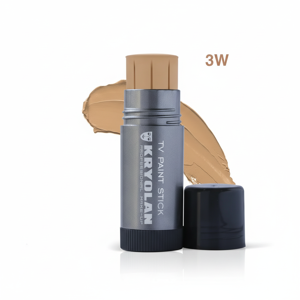 Kryolan TV Paint Stick 3W | Professional Full-Coverage HD Foundation