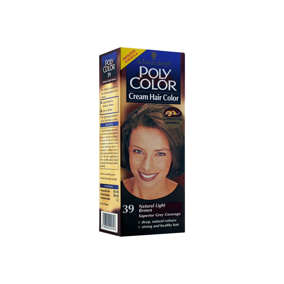 Poly Hair Color No 39 Natural Light Brown