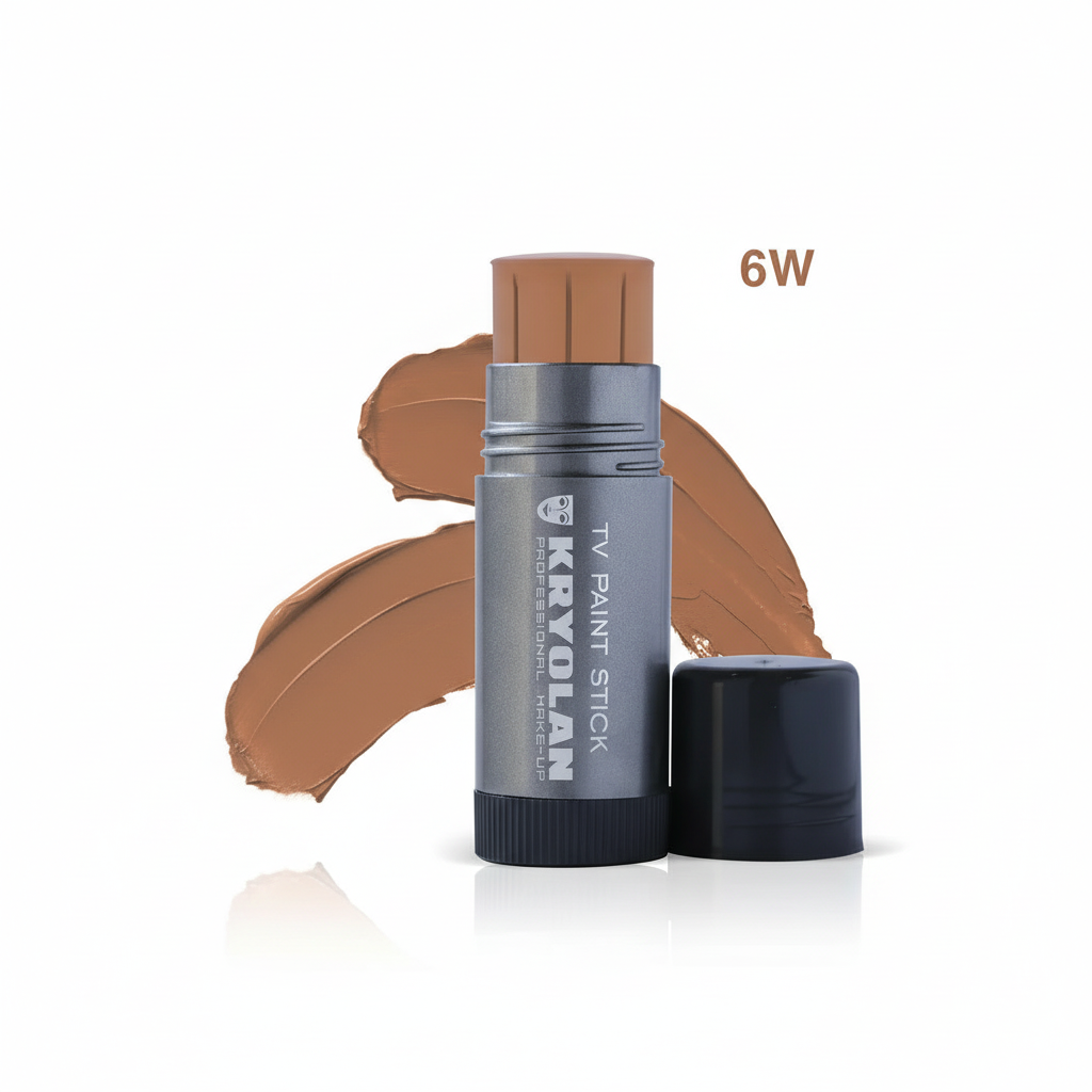 Kryolan TV Paint Stick 6W – Warm Full Coverage Foundation | Pro Makeup