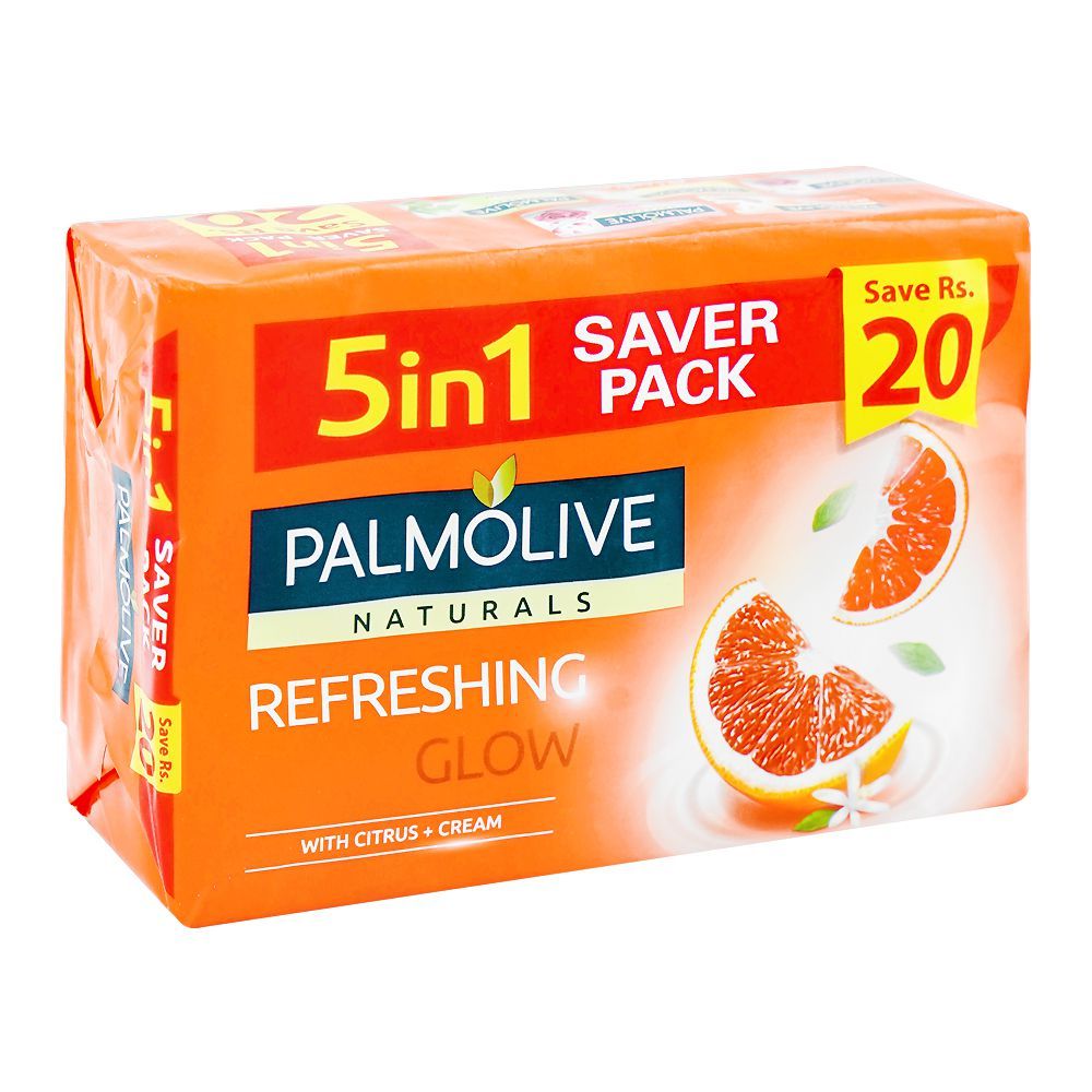 Palmolive Refreshing Glow Soap 5in1 – Citrus + Cream for Fresh, Radiant Skin