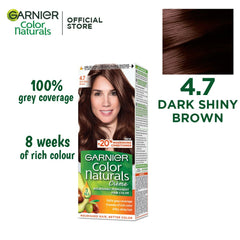 Garnier Color Naturals Crème Hair Color 4.7 Dark Shiny Brown