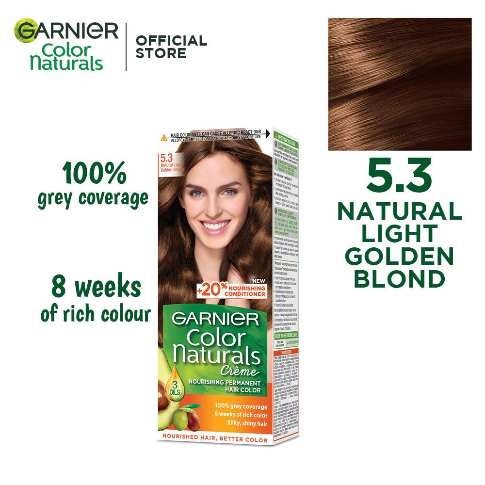 Garnier Color Naturals Crème Hair Color 5.3 Light Golden Brown