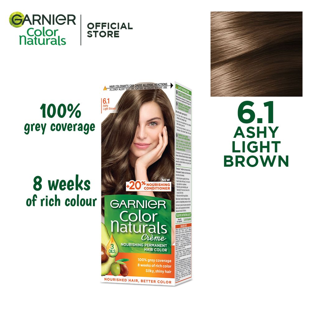 Garnier Color Naturals Crème Hair Color 6.1 Dark Ashy Light Brown