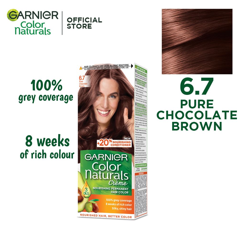 Garnier Color Naturals Crème Hair Color 6.7 Pure Chocolate Brown