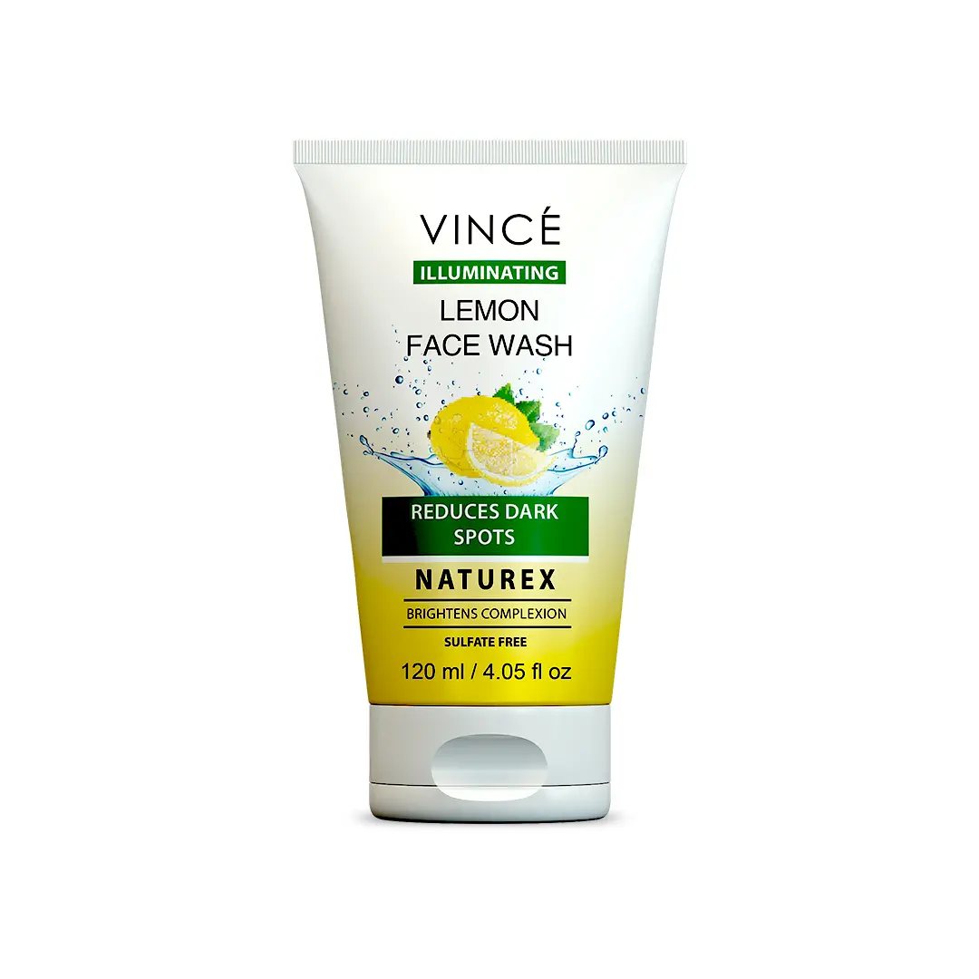VINCE Lemon Face Wash 120ml – Refreshing & Brightening Daily Cleanser