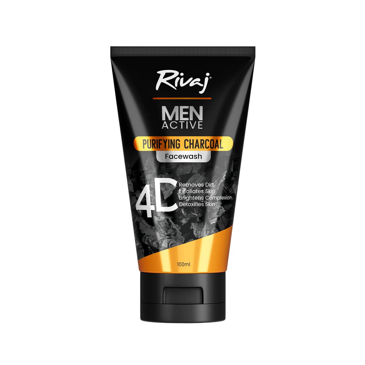 Rivaj Men Active Purifying Charcoal Face Wash 100ml